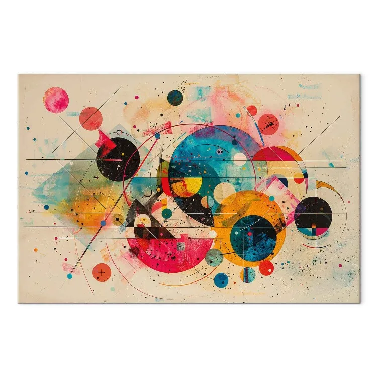 Kosmische abstractie - kleurrijke cirkels en vormen in Kandinsky-stijl